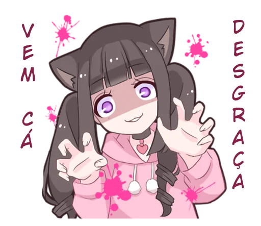 😡 Стикер «Menhera cat» для Telegram