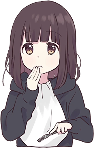 🤭 Стикер «Menhera-chan 2» для Telegram