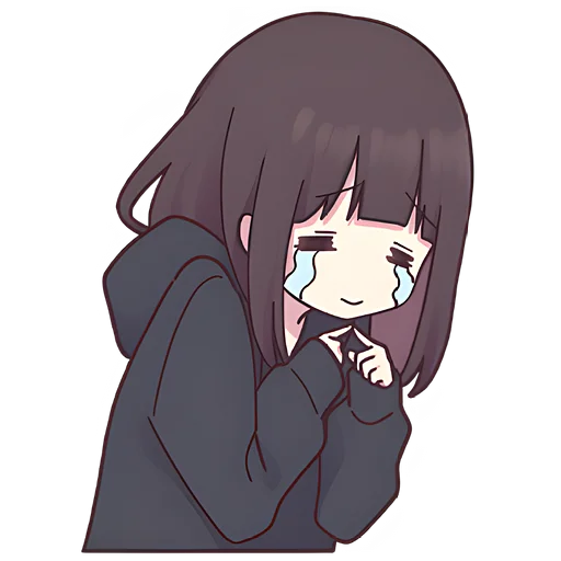 😭 Стикер «Менхера-чан (bonus)» для Telegram