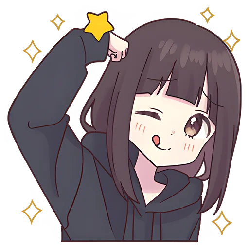 😉 Стикер «Менхера-чан (bonus)» для Telegram