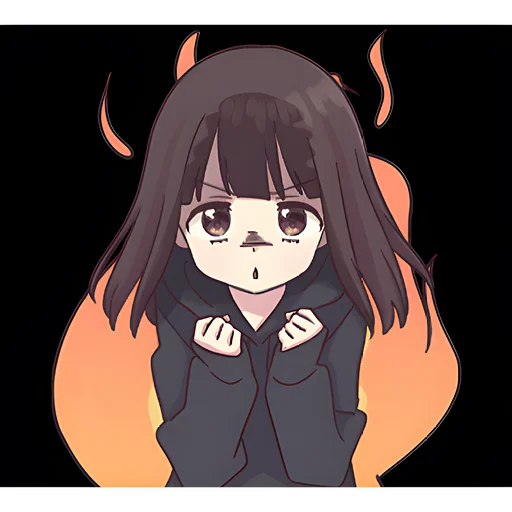 🔥 Стикер «Менхера-чан (bonus)» для Telegram