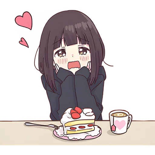 😋 Стикер «Менхера-чан (bonus)» для Telegram