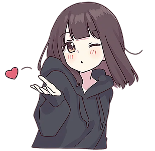 😘 Стикер «Menhera» для Telegram