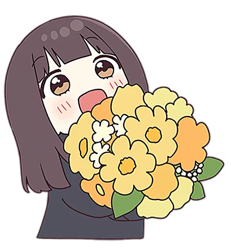 🌺 Стикер «Menhera» для Telegram