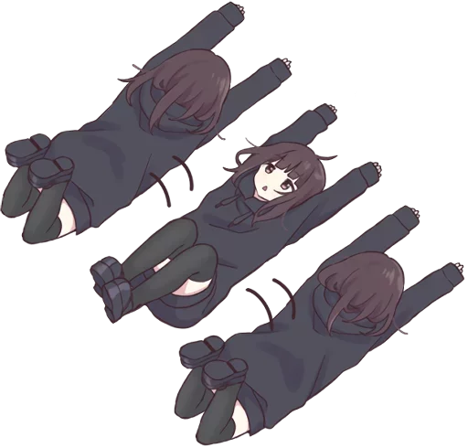 😪 Стикер «Menhera-chan-creditless» для Telegram
