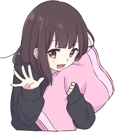 👋 Стикер «Menhera-chan-creditless» для Telegram