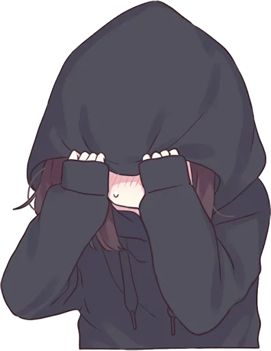 😶 Стикер «Menhera-chan-creditless» для Telegram
