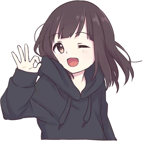 👌 Стикер «Menhera-chan-creditless» для Telegram