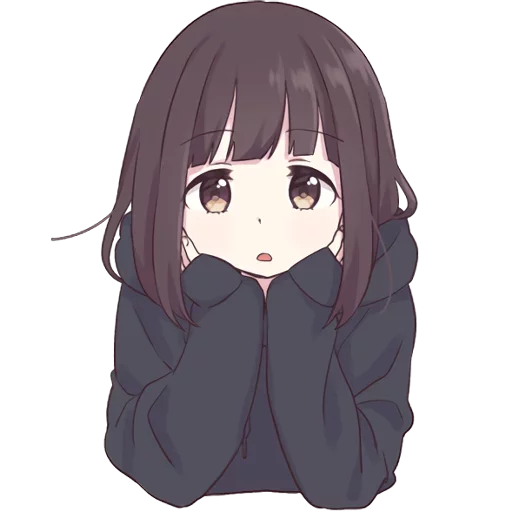 🤔 Стикер «Menhera-chan-creditless» для Telegram