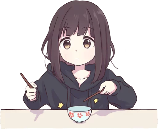 😶 Стикер «Menhera-chan-creditless» для Telegram