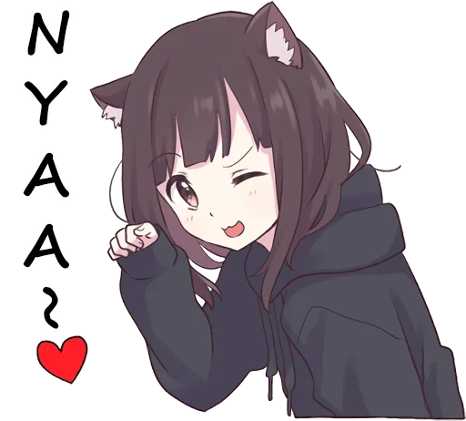 😏 Стикер «Menhera-chan-creditless» для Telegram