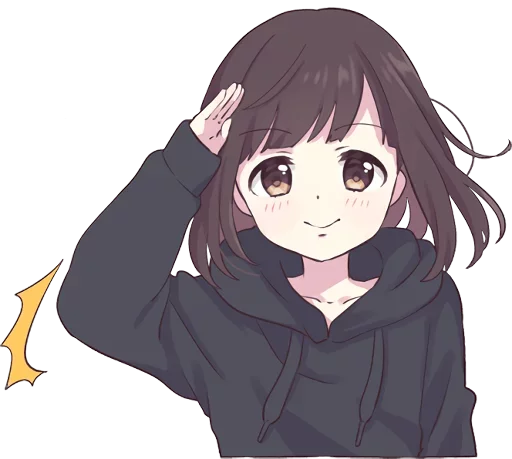 👍 Стикер «Menhera-chan-creditless» для Telegram