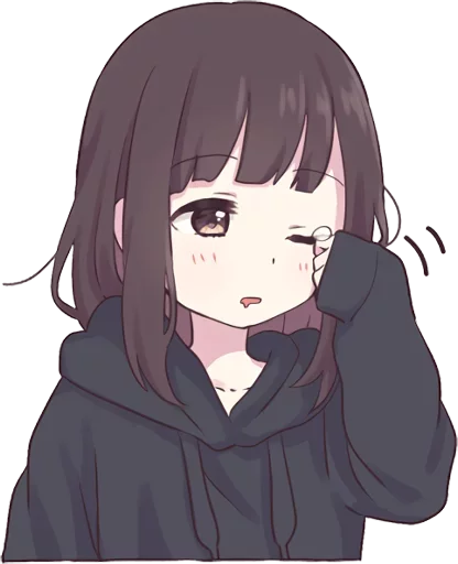 😴 Стикер «Menhera-chan-creditless» для Telegram