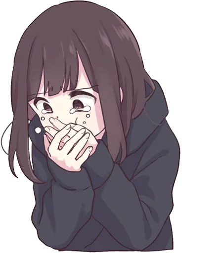 🤢 Стикер «Menhera-chan-creditless» для Telegram