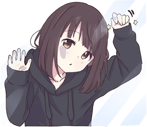 😯 Стикер «Menhera-chan-creditless» для Telegram