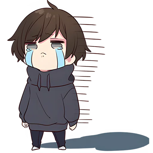 😭 Стикер «Менхера кун 7» для Telegram