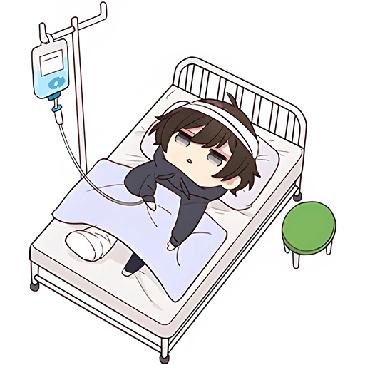 😷 Стикер «Менхера кун 7» для Telegram