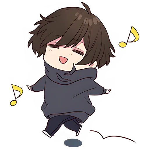 🥰 Стикер «Менхера кун 7» для Telegram