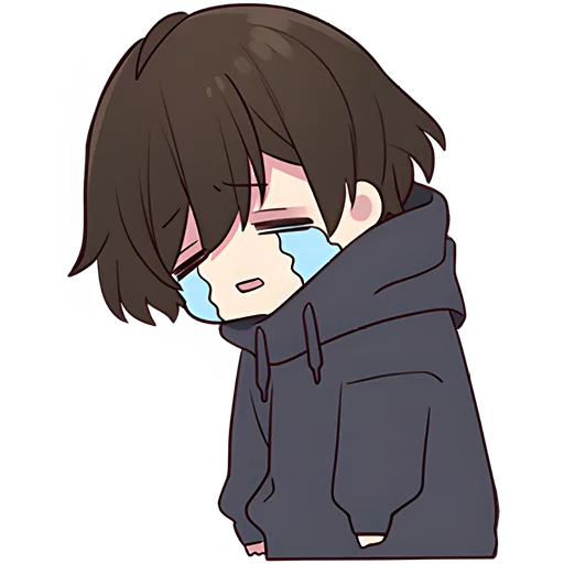 😭 Стикер «Менхера кун 7» для Telegram
