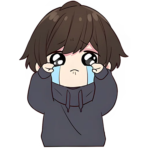 😭 Стикер «Менхера кун 7» для Telegram