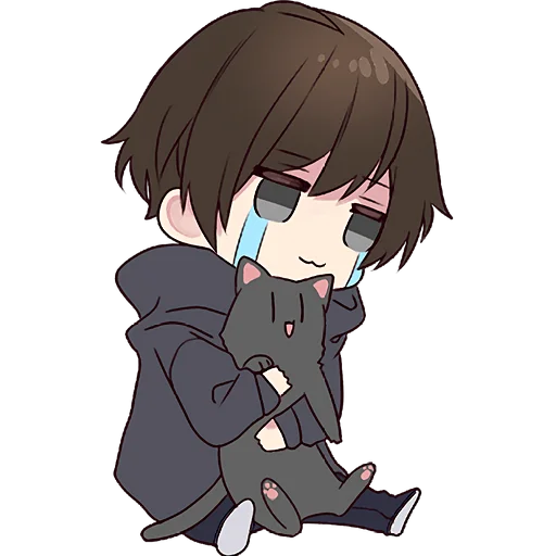 😭 Стикер «Менхера кун 2» для Telegram