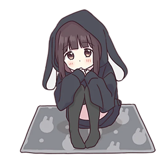 🥺 Стикер «Менхера–тян» для Telegram