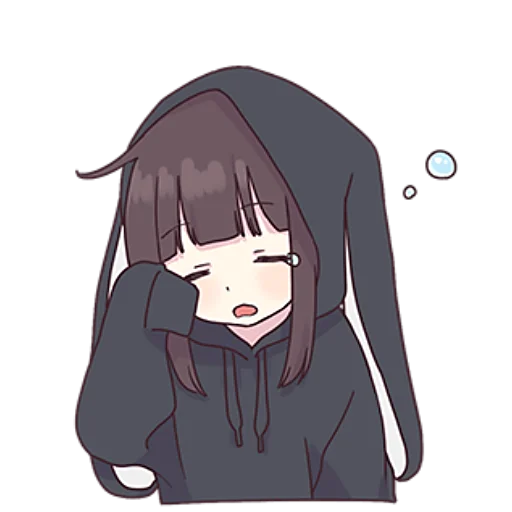 😢 Стикер «Менхера–тян» для Telegram