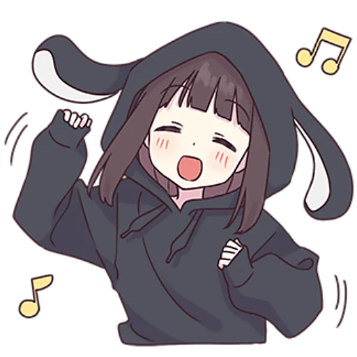 🎶 Стикер «Менхера–тян» для Telegram