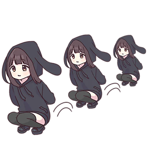🐰 Стикер «Менхера–тян» для Telegram