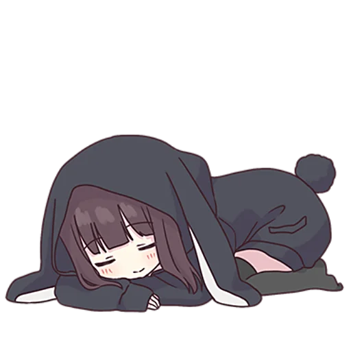 😴 Стикер «Менхера–тян» для Telegram