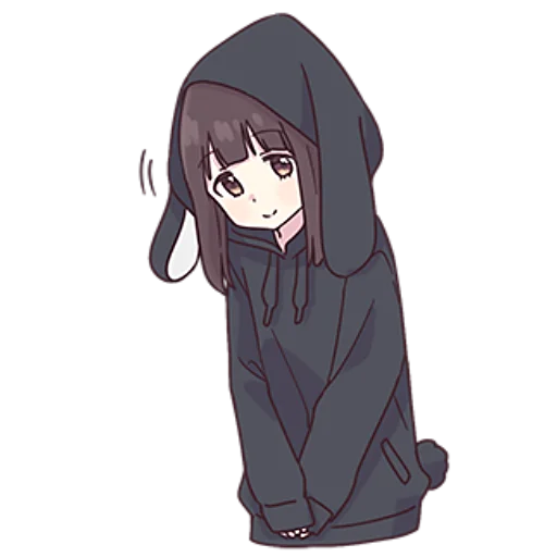 😔 Стикер «Менхера–тян» для Telegram