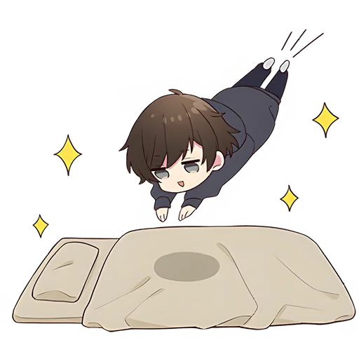 🤪 Стикер «Менхера-кун 9» для Telegram