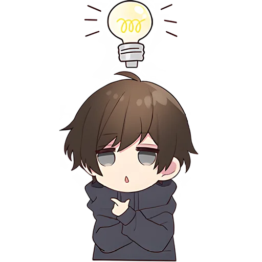 💡 Стикер «Менхера-кун 9» для Telegram