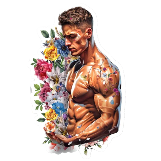 🌹 Стикер «men 8 марта» для Telegram