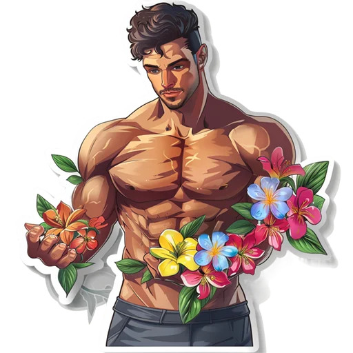🥀 Стикер «men 8 марта» для Telegram