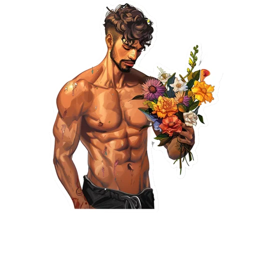 ❤️ Стикер «men 8 марта» для Telegram