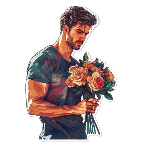 🌹 Стикер «Mens» для Telegram