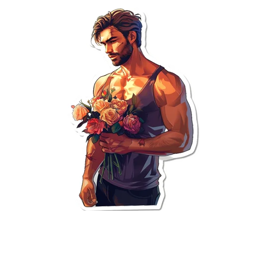 🌹 Стикер «Mens» для Telegram