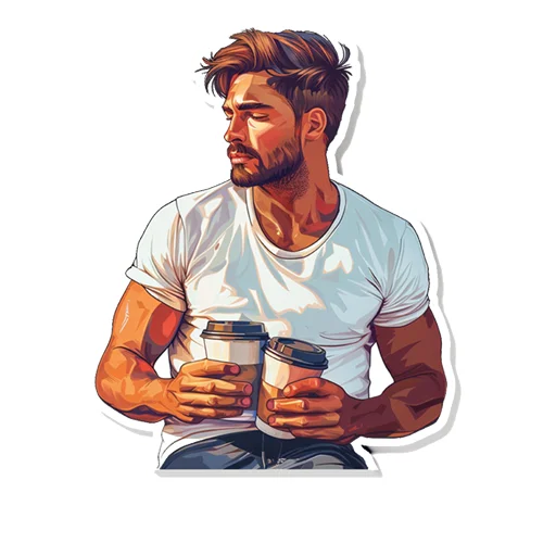 ☕️ Стикер «Mens» для Telegram
