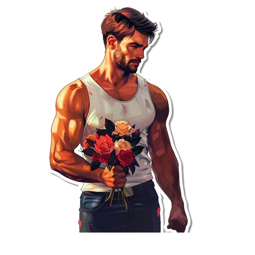 🌹 Стикер «Mens» для Telegram