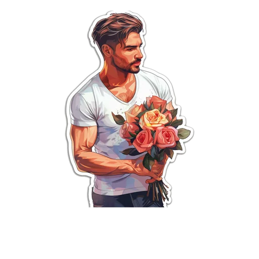 🌹 Стикер «Mens» для Telegram