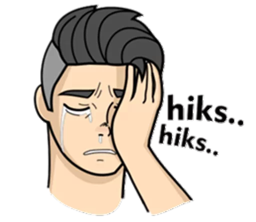 😥 Стикер «Men» для Telegram