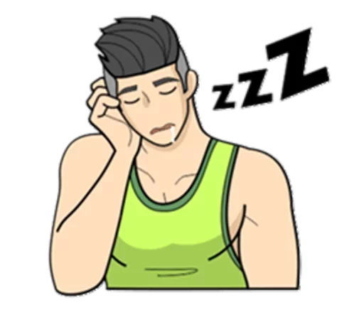 😴 Стикер «Men» для Telegram