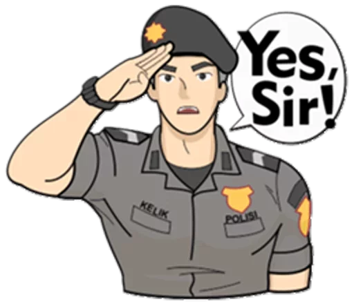 👮 Стикер «Men» для Telegram