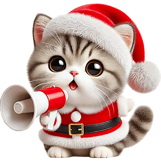 📢 Стикер «Новогодний котик» для Telegram