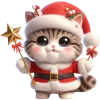 ⭐️ Эмодзи «Новогодний котик» для Telegram
