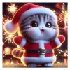 🎭 Эмодзи «Новогодний котик» для Telegram