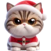 😡 Эмодзи «Новогодний котик» для Telegram