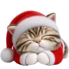 😴 Эмодзи «Новогодний котик» для Telegram