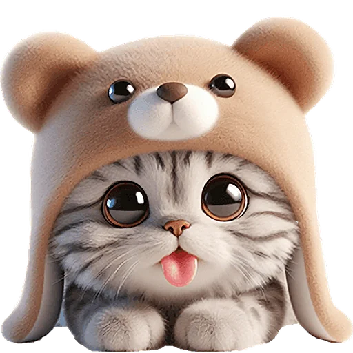 😛 Стикер «Пушистые мишки» для Telegram